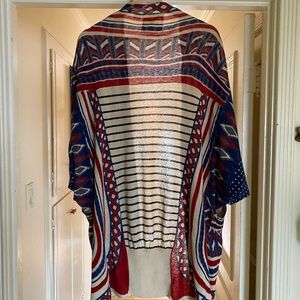 Anthropologie Kimono Sweater M Colorful